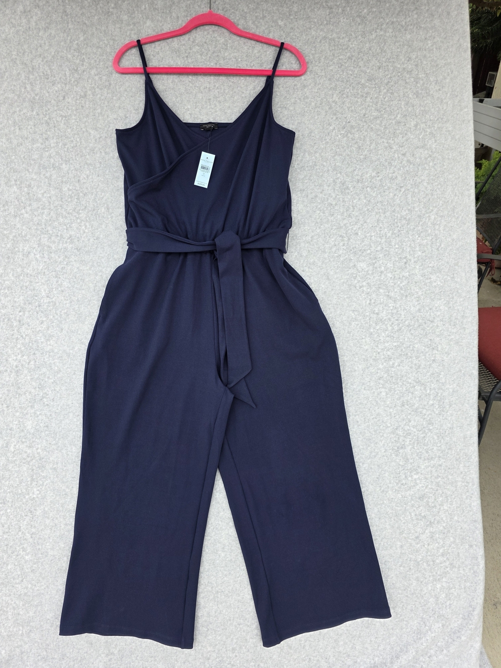 Ann Taylor Factory Women's Navy Sleeveless Jumpsuit Size 12P NWT